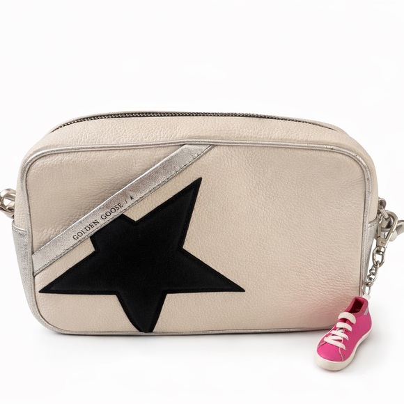 Golden Goose Cream and Black Star Crossbody Bag - Picture 2 of 2
